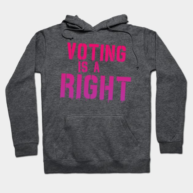 Voting is Not a Freaking Honor--IT IS A RIGHT Hoodie by Xanaduriffic